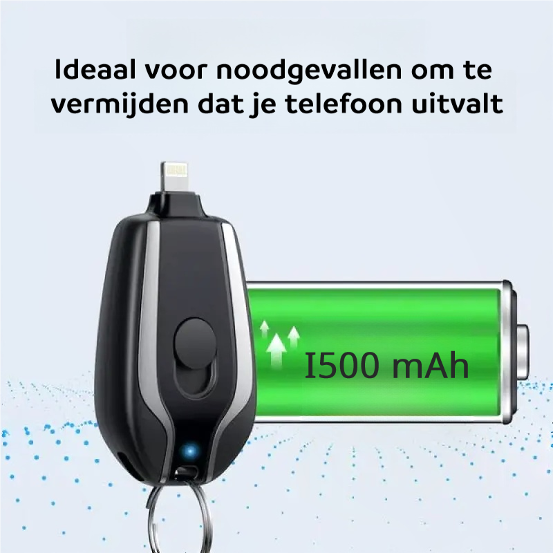 KeyCharge™ | Nooit meer een lege telefoon
